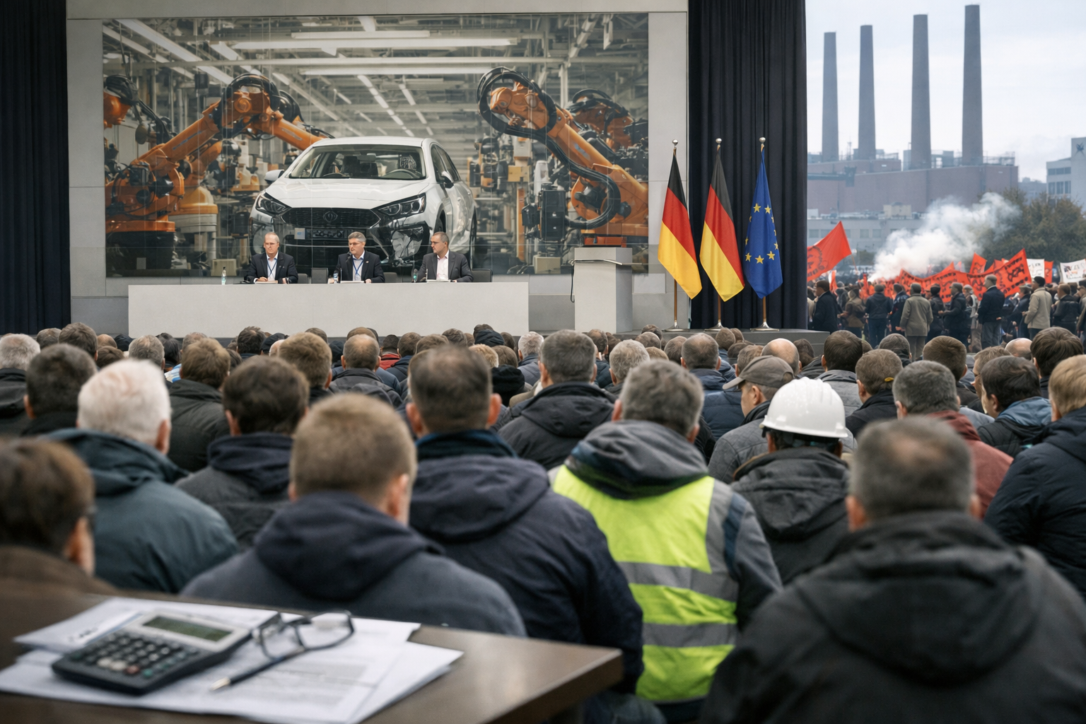 Krise bei Volkswagen: Betriebsversammlungen, Sparprogramm und politischer Widerstand